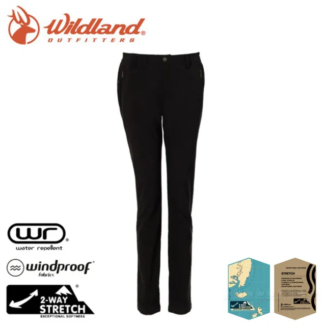 【Wildland 荒野】女 彈性輕量防風防潑長褲《深鐵灰》0A72307/雪褲/運動褲/休閒褲/登山(悠遊山水)
