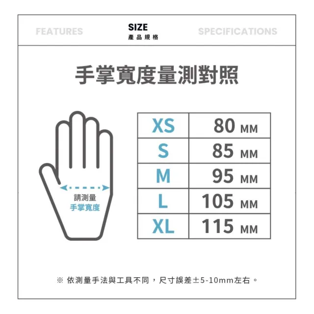 【BioCover保盾】無粉塑膠檢診手套-加長型PVC手套-中號M-100隻/盒(手套、拋棄式、一次性)