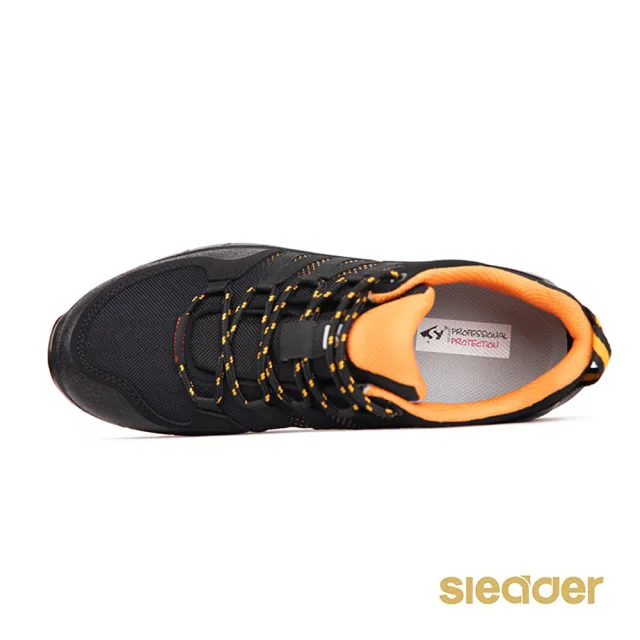【sleader】動態防水輕量安全戶外休閒女鞋-SD205(黑/橘)