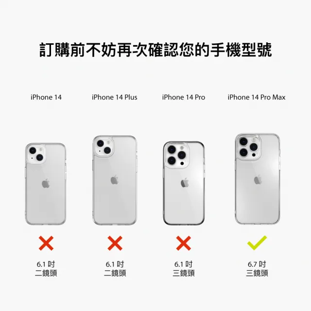【MAGEASY】iPhone 14 Pro Max 6.7吋 ALOS 超軍規防摔透明殼(無磁圈款)