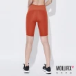 【Mollifix 瑪莉菲絲】高彈力訓練五分褲、瑜珈服、Legging(鐵鏽橘)