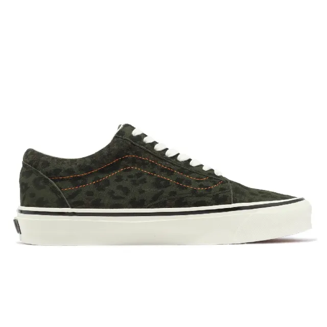 VANS】休閒鞋Old Skool 36 DX 綠黑豹紋橘縫線男鞋女鞋Leopard