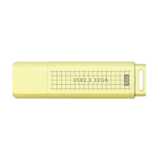 【TCELL 冠元】USB2.0 32GB 文具風隨身碟(奶油色)