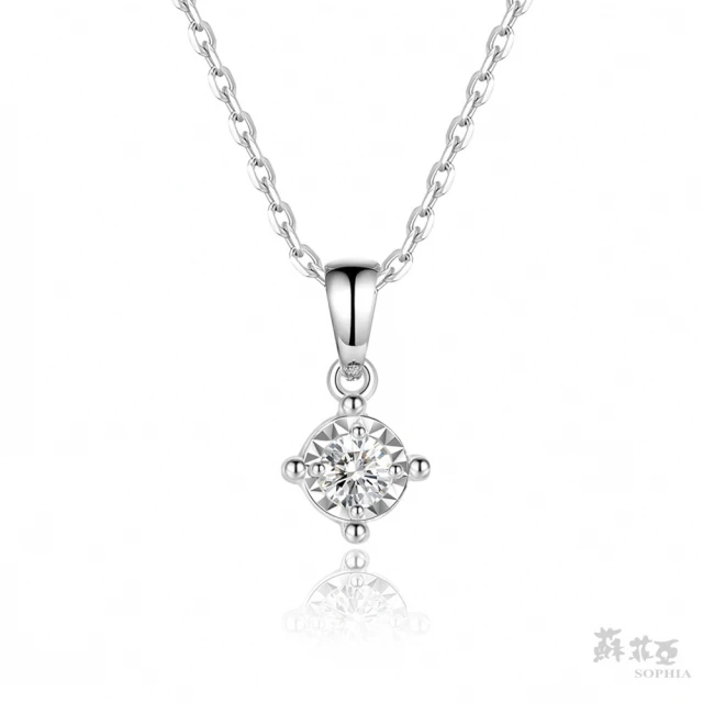 蘇菲亞珠寶 18K金 珍妮特 鑽石項墜優惠推薦