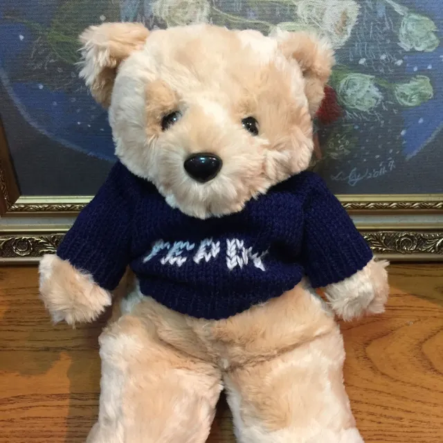 【TEDDY HOUSE泰迪熊】泰迪熊玩具玩偶公仔絨毛娃娃胖胖傑克毛衣泰迪熊大藍(正版泰迪熊可許願好運泰迪熊)
