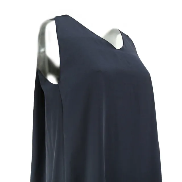 【ICHE 衣哲】Cop.Copine 法國原裝進口輕渡假風及膝洋裝-緻霧深藍