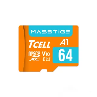 【TCELL 冠元】MASSTIGE A1 microSDXC UHS-I U1 V10 100MB 64GB 記憶卡