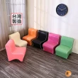 【BuyJM】台灣製多彩L型沙發椅坐凳/矮椅/小沙發(6色)