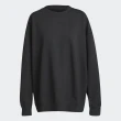 【adidas 愛迪達】Sweatshirt 女 長袖上衣 極簡 現代 休閒 保暖 Oversize 國際版 黑(H11393)