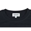 【KENZO】KENZO虎頭設計刺繡LOGO純棉短袖T恤(女款/黑)