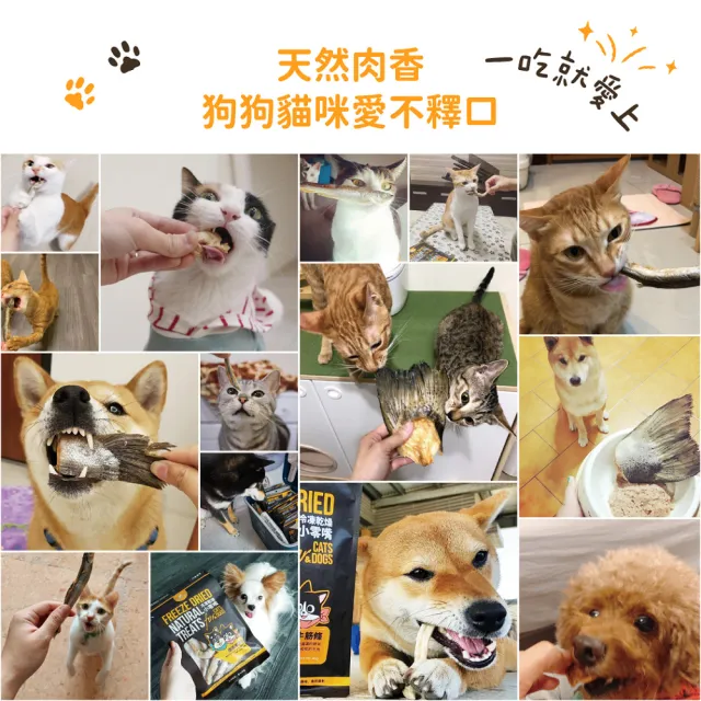 【汪喵星球】犬貓冷凍乾燥原肉零食-牛心牛肝丁40g(犬貓零食)