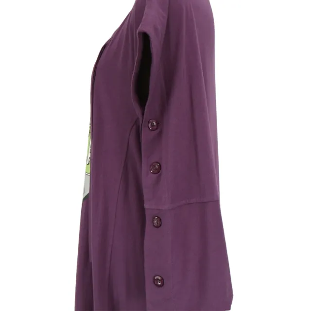 【ICHE 衣哲】Cop.Copine 法國原裝進口純棉卡通貓咪印花洋裝共2色