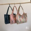 【89 zone】日系文藝簡約森系學院風 女包 購物袋 單肩包 手提包 托特包 帆布包(米白/藍/粉紅)