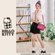 【HELLO KITTY】凱蒂印記-側背包-酒紅(雙面口袋收納物品超便利)