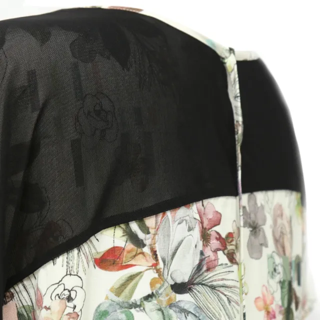 【ICHE 衣哲】Cop.Copine 法國原裝進口雪紡拼接短袖印花上衣