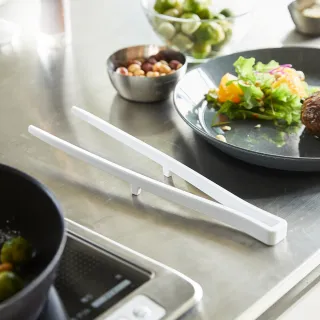 【YAMAZAKI】tower矽膠料理夾-白