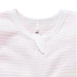 【Purebaby】澳洲有機棉 嬰兒短袖連身衣 粉紅條紋(新生兒 包屁衣)