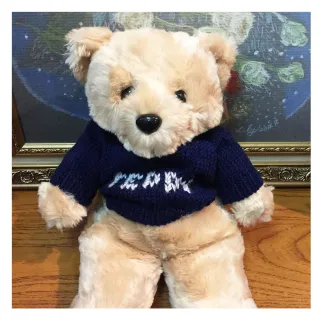 【TEDDY HOUSE泰迪熊】泰迪熊玩具玩偶公仔絨毛娃娃胖胖傑克毛衣泰迪熊小藍(正版泰迪熊可許願好運泰迪熊)