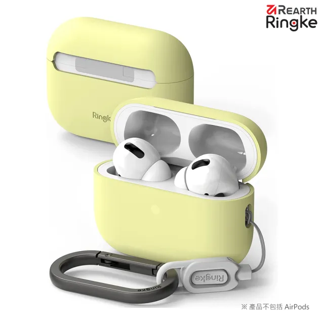 【Ringke】Apple AirPods Pro 2 Silicone 矽膠防摔保護殼(Rearth 附扣環／登山扣)