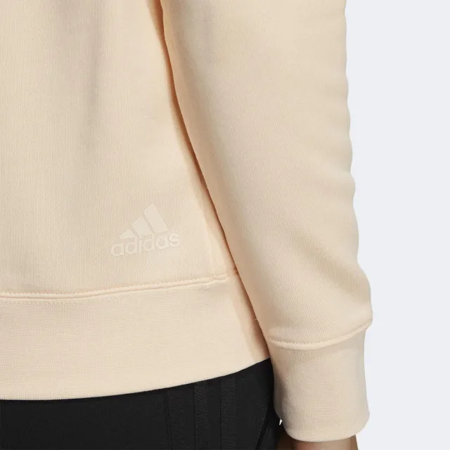 【adidas 愛迪達】UST Hood SEP T2 女 連帽上衣 長袖 亞洲版 運動 休閒 棉質 粉膚(HM5281)
