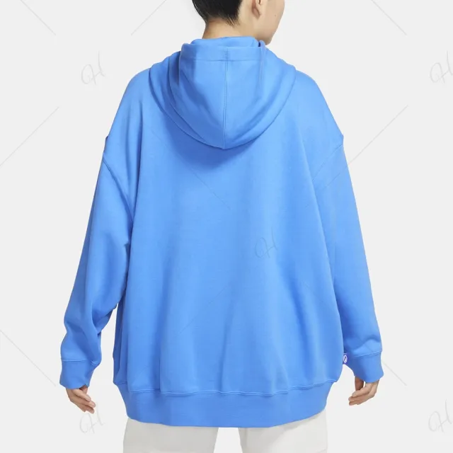 【NIKE 耐吉】上衣 女款 長袖上衣 帽T 運動 AS W NSW FLC HOODIE 藍 FB1823-435