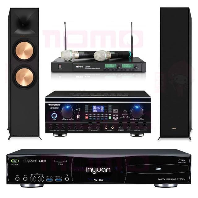 【音圓】S-2001 N2-350+TDF HK-260RU+ACT-35B+R-600F(點歌機4TB+擴大機+無線麥克風+喇叭)