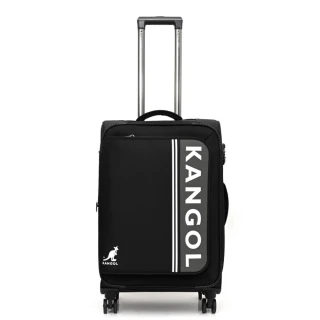 【KANGOL】英國袋鼠文青時尚布箱 行李箱 20+28吋