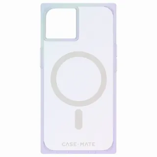 【CASE-MATE】iPhone 14 6.1吋 Blox 環保抗菌防摔超方殼MagSafe版 - 彩虹雷射