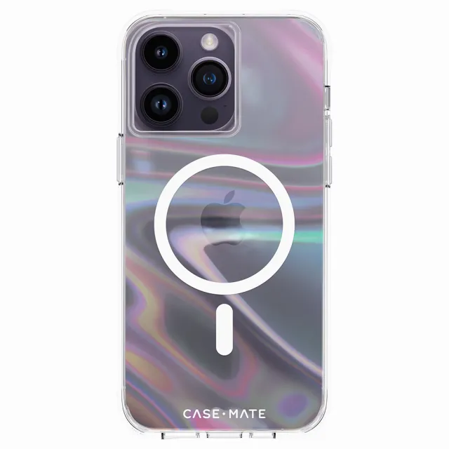 【CASE-MATE】iPhone 14 Pro Max 6.7吋 Soap Bubble 幻彩泡泡環保抗菌防摔保護殼MagSafe版
