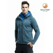【Hilltop 山頂鳥】男款ZISOFIT保暖吸濕快乾連帽刷毛外套H22MX8綠