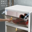 【isona】一層 磁吸門免安裝折疊收納箱 可疊加(收納櫃 衣物收納 玩具收納 廚房收納)