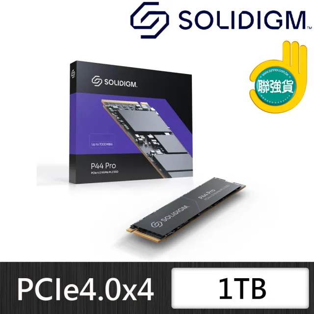 Solidigm P44 Pro系列 1TB M.2 2280 PCI-E 固態硬碟(P44PRSK010TB)