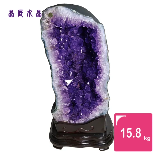 【晶辰水晶】5A級招財天然巴西紫晶洞 15.8kg(FA322)