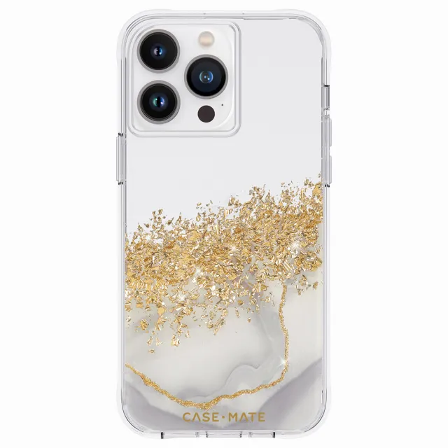 【CASE-MATE】iPhone 14 Pro Max Karat Marble 鎏金石紋環保抗菌防摔保護殼