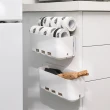 廚房側邊式滑軌收納盒 多功能伸縮調味料架(3入)