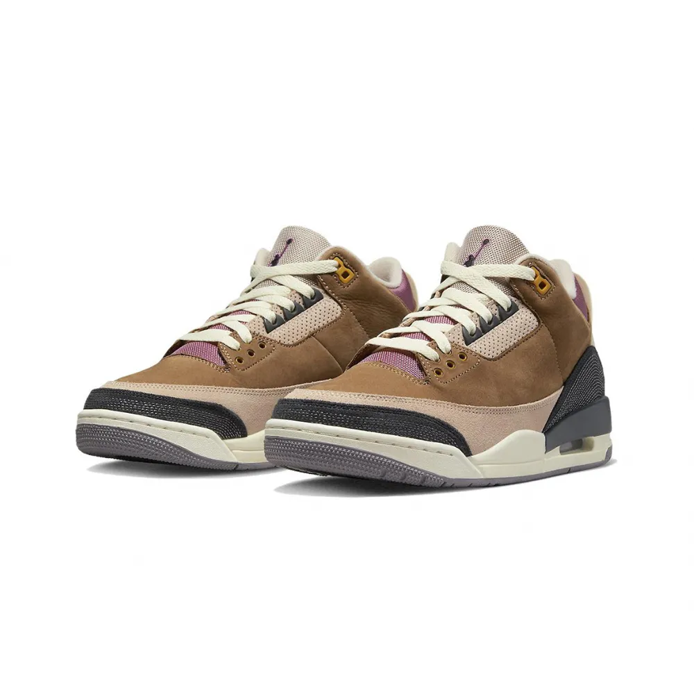 【NIKE 耐吉】Air Jordan 3 Retro Archaeo Brown 蒙布朗 棕色拼接 DR8869-200