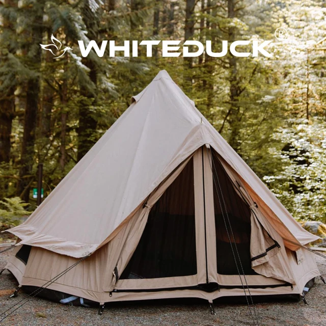 【White Duck Outdoors】白鴨-美國豪華露營鐘型蒙古包4人帳篷－米色