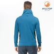 【Hilltop 山頂鳥】男款POLYGIENE抗菌立領保暖刷毛上衣H51MJ2藍