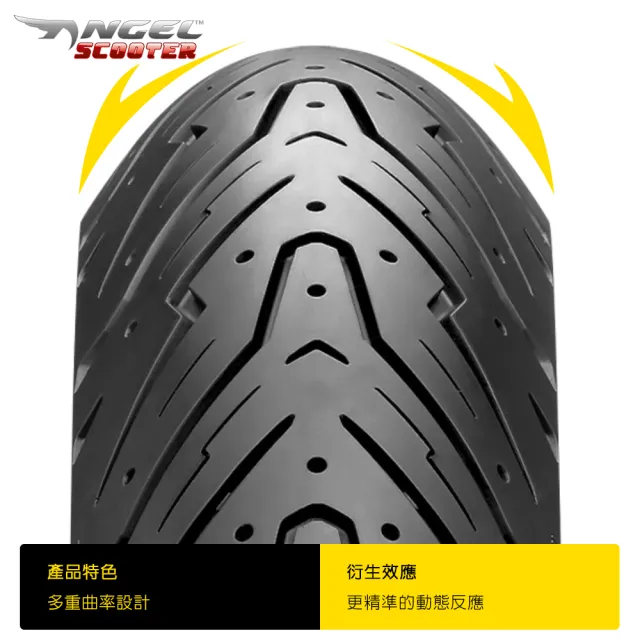 【PIRELLI 倍耐力】ANGEL Scooter速克達專用 10吋(100/90-10 56J)