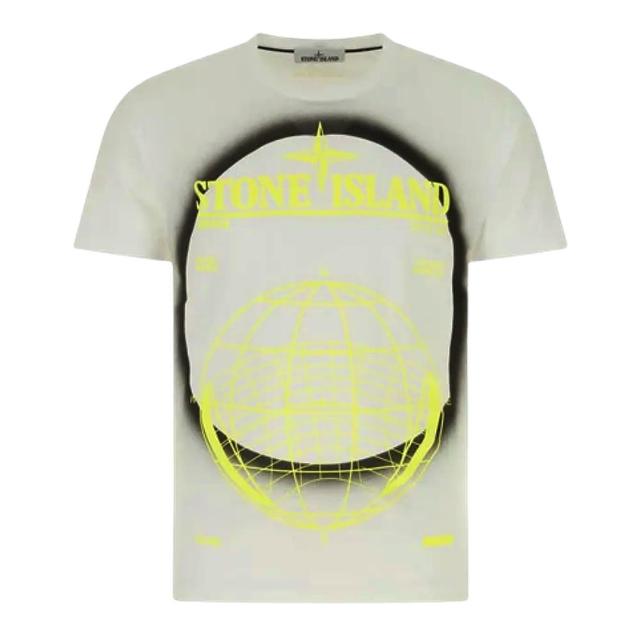 【Stone Island】圓領短袖T恤-白色(S號、L號、XL號)