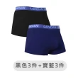 【藍盾騎士】6雙組 四角褲 M-5XL 抗菌平口褲 透氣不悶熱 貼身男內褲(獨家下檔加寬)