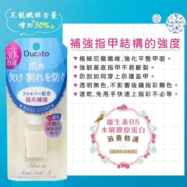 【Ducato】弱爪補強速乾雙效基底油A/7ml(指甲基底油)