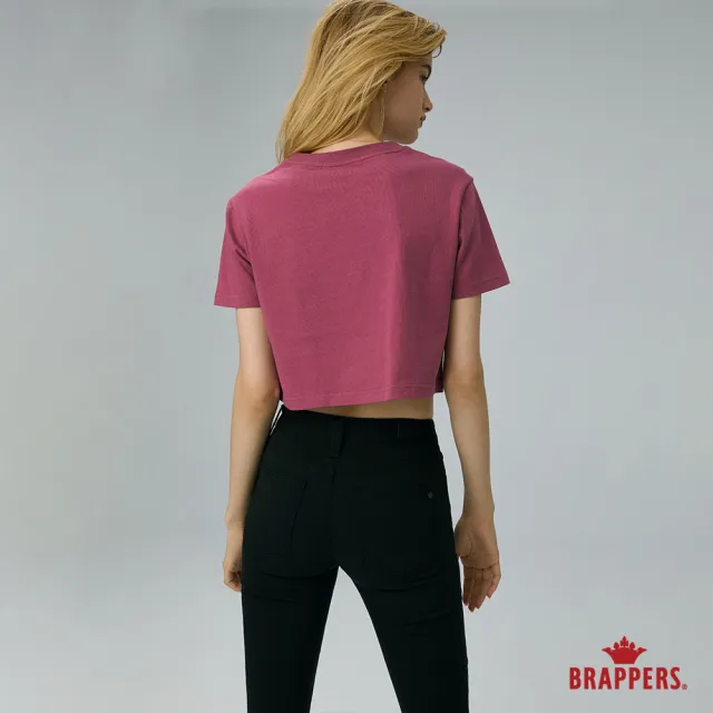 【BRAPPERS】女款 皇冠logo短版T恤(紫紅)