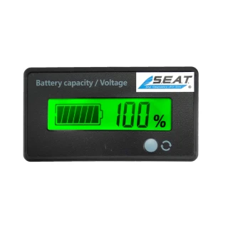 電池電量顯示器12V~84V 鋰電池電量顯示 電量顯示板 B-BA1284(蓄電池電壓電量表 設備電源電瓶 電壓測試)