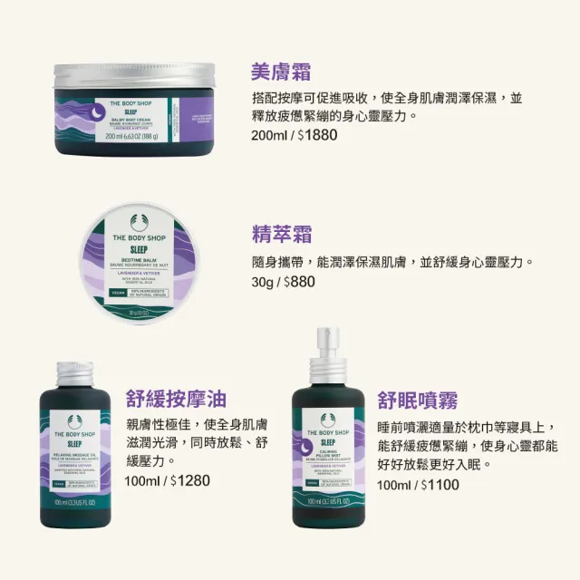 【THE BODY SHOP 美體小舖】靜舒心 舒眠噴霧-100ML(居家香氛)