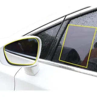 【一朵花汽車百貨】『獨家滿版專車專用』 後照鏡防水膜 專用雨膜+側窗 日產 SENTRA 車型專用