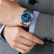 【TITONI 梅花錶】空中霸王星空藍機械腕錶39mm(83743 S-656)