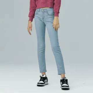 【BRAPPERS】女款 環保再生棉系列-中腰彈性小直筒八分褲(淺藍)
