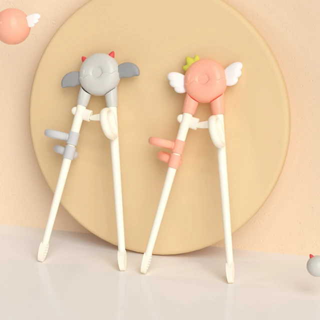 LILFANT 米奇米妮 3件兒童餐具組(筷子 湯匙 攜帶盒