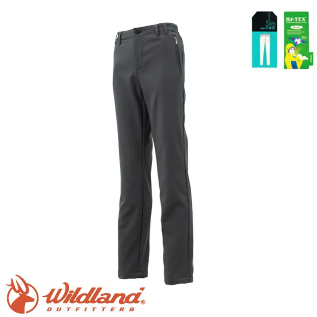 【Wildland 荒野】女 SOFTSHELL保暖長褲《深鐵灰》0A12321/抗靜電/立體剪裁/彈性(悠遊山水)